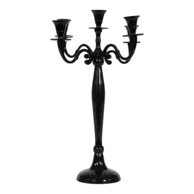 Kandelaar Classic alu zwart 40,5cm