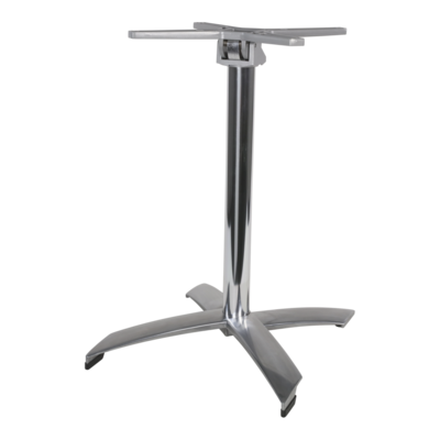 Onderstel alu rvs look,inklapbaar,4-pt, stapelbaar
