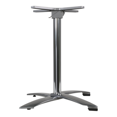 Onderstel alu rvs look,inklapbaar,4-pt, stapelbaar