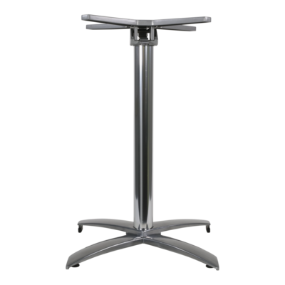 Onderstel alu rvs look,inklapbaar,4-pt, stapelbaar