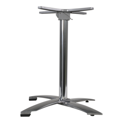 Onderstel alu rvs look,inklapbaar,4-pt, stapelbaar