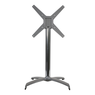Onderstel alu rvs look,inklapbaar,4-pt, stapelbaar