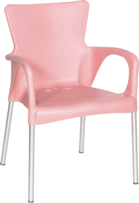 Stapelstoel Bella roze