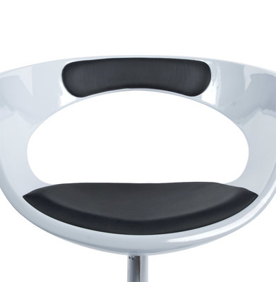 Design Stoel KIRK Wit-Zwart