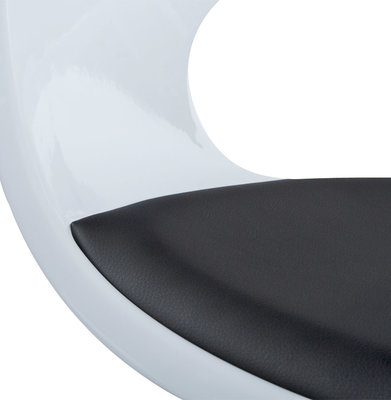 Design Stoel KIRK Wit-Zwart