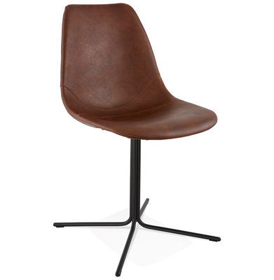 Eetkamerstoel BEDFORD Bruin-Zwart