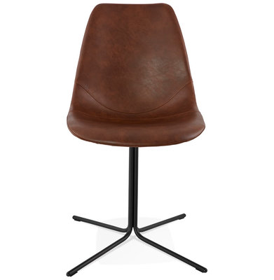 Eetkamerstoel BEDFORD Bruin-Zwart