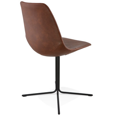 Eetkamerstoel BEDFORD Bruin-Zwart