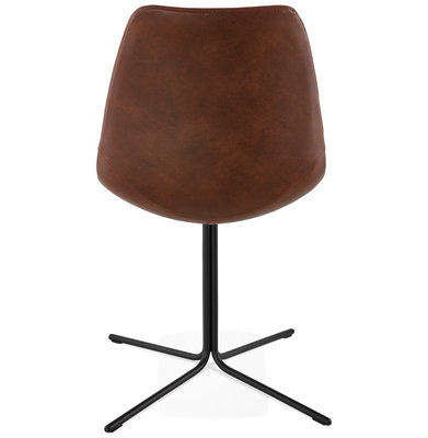Eetkamerstoel BEDFORD Bruin-Zwart