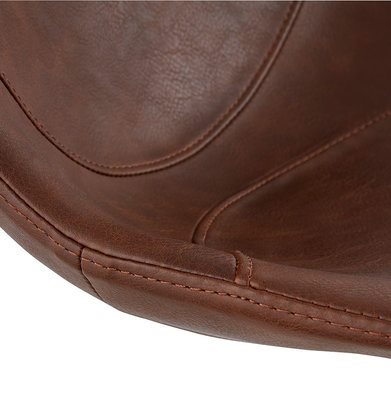Eetkamerstoel BEDFORD Bruin-Chroom
