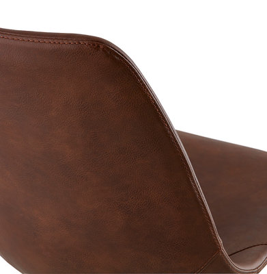 Eetkamerstoel BEDFORD Bruin-Chroom