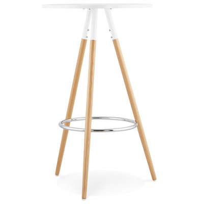 Bartafel LARRY Wit 65x65x101cm