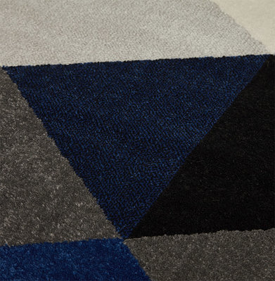 Vloerkleed MUOTO 160x230 cm Blauw