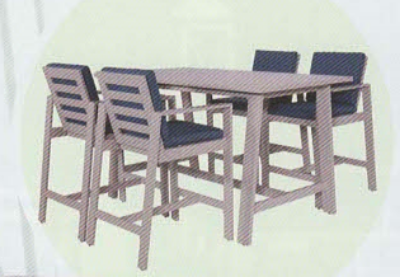 Bartafel Malibu 180x94cm