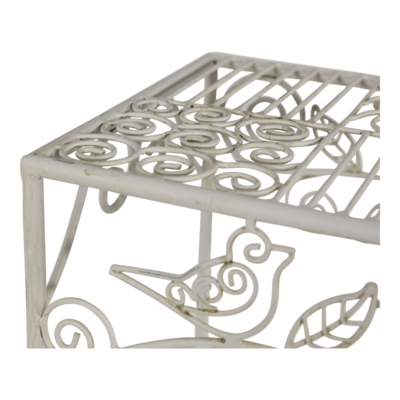 Plantentafel Viva la vida vierkant old white 30cm