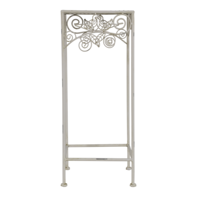 Plantentafel Viva la vida vierkant old white 30cm