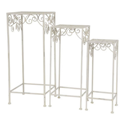 Plantentafel Viva la vida vierkant old white 30cm