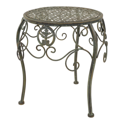 Plantentafel rond Viva la vida brons/groen, set van 3