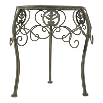 Plantentafel rond Viva la vida brons/groen, set van 3