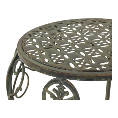 Plantentafel rond Viva la vida brons/groen, set van 3