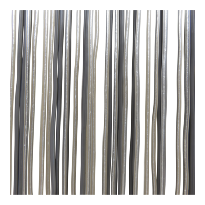 Deurgordijn PVC Spaghetti grijs 100x230cm