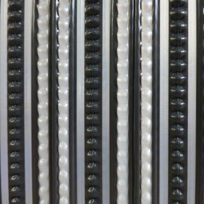 Deurgordijn PVC Tris antraciet/grijs 100x230cm