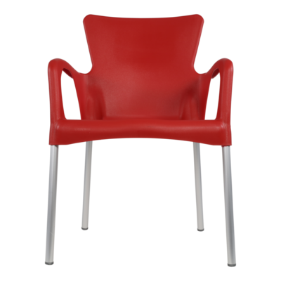 Stapelstoel Bella rood