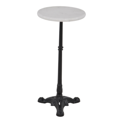 Bijzettafel marmer wit 30cm