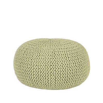 LABEL51 - Poef Gebreid 70x70x35 cm L