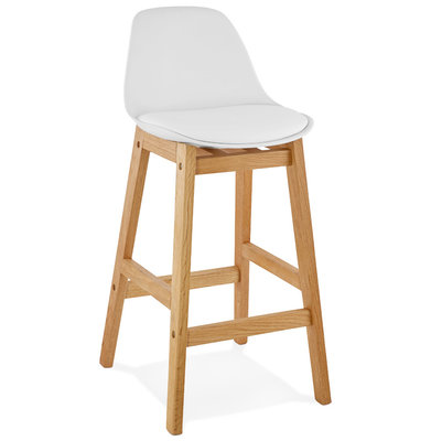 Barkruk ELODY MINI Wit-Wit