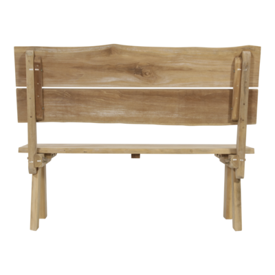Bank teak boomstam 130cm